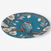 ターコイズエレガントカワセアニドリフローラ ペーパープレート (アングル)