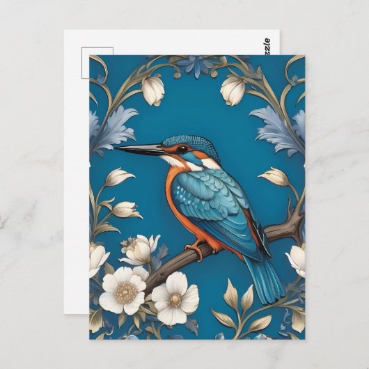 ターコイズエレガントカワセアニドリフローラ ポストカード (正面/裏面)