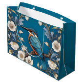 ターコイズエレガントカワセアニドリフローラ ラージペーパーバッグ (裏面アングル)