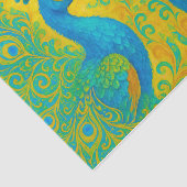 ターコイズエレガントピーコックアールヌーボーデクページ 薄葉紙 (詳細)