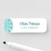 ターコイズエレガントマンダラライフコーチ 名札 (インサイチュ)