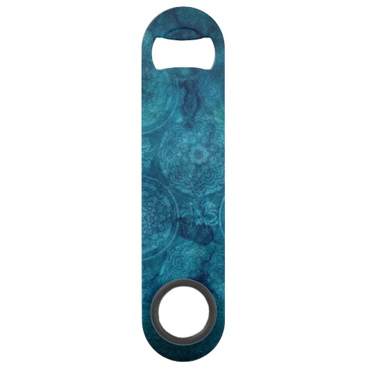 ターコイズエレガントマンダラ水の色パターン スピード栓抜き (裏面)