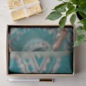 ターコイズエレガント王冠スパイダーアート 薄葉紙 (ギフト)