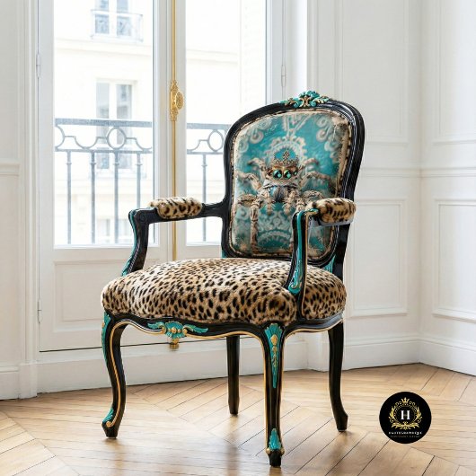 ターコイズエレガント王冠スパイダーアート 薄葉紙