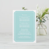 ターコイズエレガント簡易情報カード エンクロージャーカード (スタンド正面)