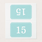 ターコイズエレガント簡易折り畳みテーブルカード (外部フラット)