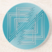 ターコイズオパール白 コースター (正面)