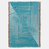 ターコイズオパール白 スローブランケット (正面縦)