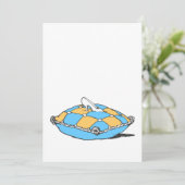 ターコイズオレンジのクッション上のシンデレラの靴 (スタンド正面)