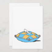 ターコイズオレンジのクッション上のシンデレラの靴 (正面/裏面)