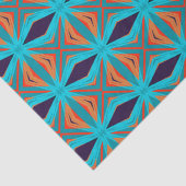 ターコイズオレンジパープルパターン誕生日ギフトクリスマス 薄葉紙 (詳細)