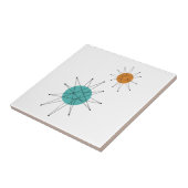 ターコイズオレンジフランシスコスターバストミッドセンチュリー タイル (側面)