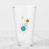 ターコイズオレンジフランシスコスターバストミッドセンチュリー タンブラーグラス (裏面)