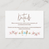 ターコイズオーキッド、シーホース結婚ズ詳細カード アドバイスカード (正面)