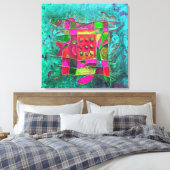 『ターコイズオープン』ポール・ブイチ キャンバスプリント (インサイチュ (寝室))