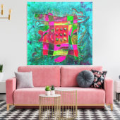 『ターコイズオープン』ポール・ブイチ キャンバスプリント (インサイチュ (リビング))