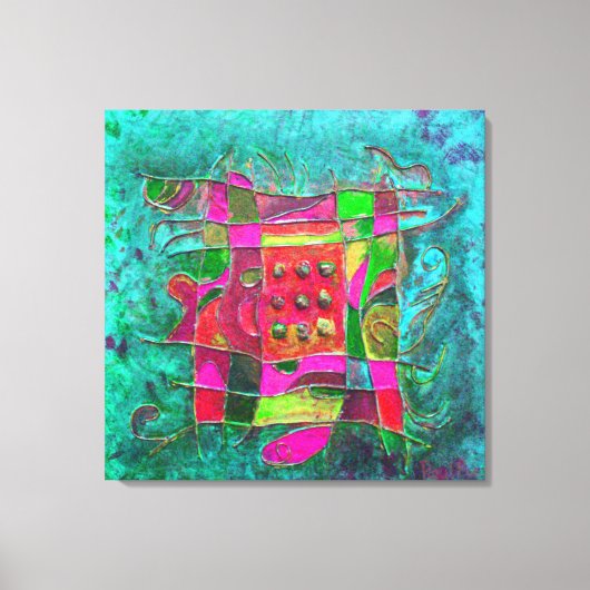 『ターコイズオープン』ポール・ブイチ キャンバスプリント (正面)