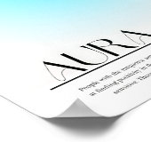 ターコイズオーラポスタープリント ポスター (角)