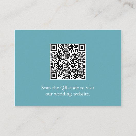 ターコイズカスタマイズの挿入カード エンクロージャーカード (裏面)