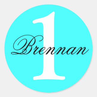 ターコイズカスタムフェイスステッカー ラウンドシール