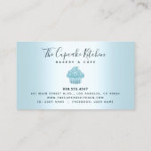 ターコイズカップケーキベーカリーペストリーシェフグリッタードリップ ロイヤリティカード (裏面)