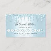 ターコイズカップケーキベーカリーペストリーシェフグリッタードリップ ロイヤリティカード (正面)