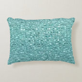 ターコイズガラス アクセントクッション (正面)