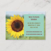 ターコイズガーデナーランドシャープフラワーフローリスト 名刺 (正面)