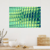 ターコイズキューブ ポスター (キッチン)