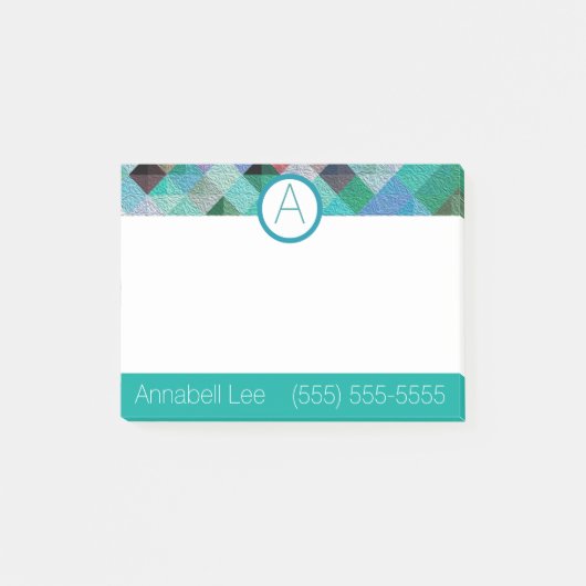 ターコイズキルティ ポストイット (正面)