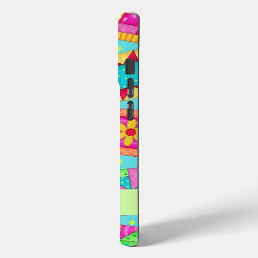 ターコイズキルトアーパーソナライズされたトiPhone 5ケース Case-Mate iPhoneケース (裏面 / 左)