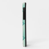ターコイズキルトダイヤモンド柄 Case-Mate iPhoneケース (裏面/左)