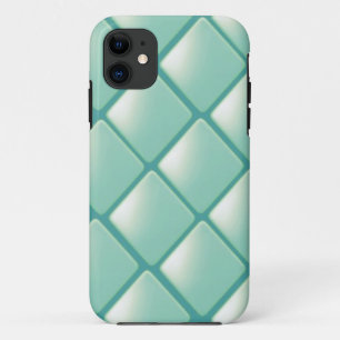 ターコイズキルトダイヤモンド柄 iPhone 11 ケース