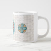 ターコイズクイルインスパイアマグデザイン ジャンボコーヒーマグカップ (右)