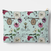 ターコイズクイーンビー&金ゴールドクラウン アクセサリーポーチ (裏面)