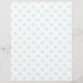 ターコイズクラウンパターン(の模様が)あるスクラップブック紙 (裏面)