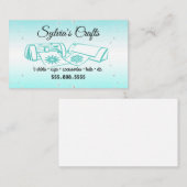 ターコイズクラフティングビニール名刺 名刺 (正面/裏面)