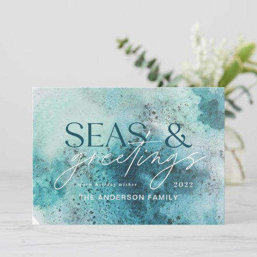 ターコイズクリスマスシーズ&グリーティングシモダンック シーズンカード (スタンド正面)