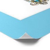 ターコイズクロスバイヘザーフランスのヘンリー ポスター (角)