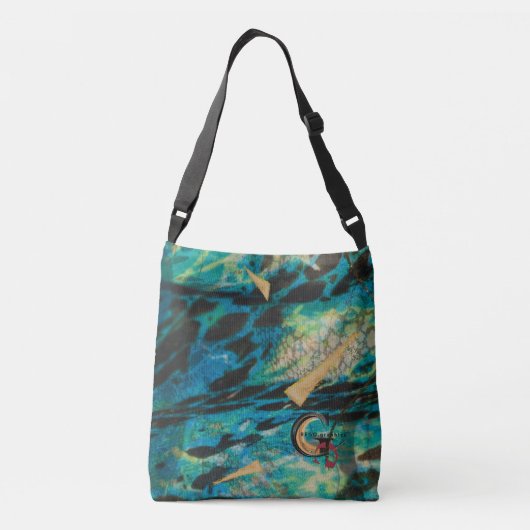 ターコイズクロス体バッグ クロスボディバッグ (裏面)