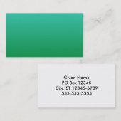 ターコイズググラデーションリーン 名刺 (正面/裏面)