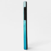 ターコイズグラデーションマンダラパーソナライズされたモノグラム Case-Mate iPhoneケース (裏面/左)