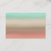 ターコイズグラデーション先住民サウスウエスト名刺 名刺 (正面)