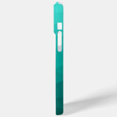 ターコイズグラデーション勾配の幾何学的メッシュパターン Case-Mate iPhoneケース (裏面 / 左)