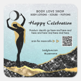 *~*ターコイズグラデーション女神の意思魔法AP24 スクエアシール