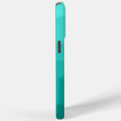 ターコイズグラデーション幾何学メッシュパターンモノグラム Case-Mate iPhoneケース (裏面 / 右)