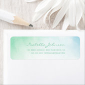 ターコイズグラデーション水色海潮 | 結婚s ラベル (インサイチュ)