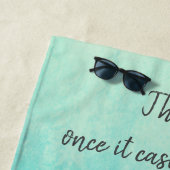 ターコイズグラデーション海 ビーチタオル (インサイチュ)