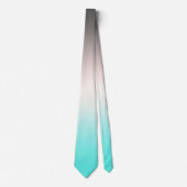 ターコイズグラデーション灰色 ネクタイ (正面)