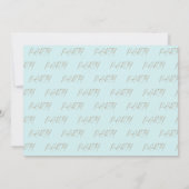 ターコイズグラムマルガリータ婚約パーティ 招待状 (裏面)